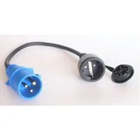 myMAW Gartenstecker CEE Adapter-Kabel Schuko Stecker 230V IP44 Camping Caravan Strom…