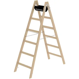Munk Sprossen-Stehleiter Holz - 033212