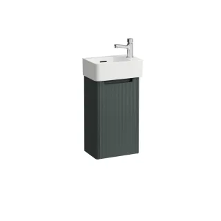 LAUFEN Möbel-Set VAL SET JUNA 220x340x635 1 Hl o.Ül. 1 Tür m. Griffm. we/verkehrsgrau, H863280266106 H8632802661061
