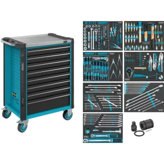 HAZET Werkstattwagen Assistent Schubladen 206-teilig - 179NX-8/206