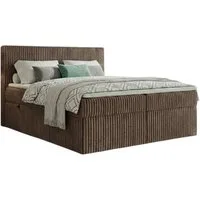 A&J MöbelLand GmbH Boxspringbett RALF mit Bettkasten, Topper und gepolstertem Kopfteil. (Boxspringbett mit Bettkasten und gepolstertem Kopfteil)