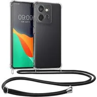 kwmobile Etui Necklace Case für Motorola Edge 60 Neo / Edge 50 Neo / ThinkPhone 25, Hülle Silikon mit Handykette - Band Handyhülle