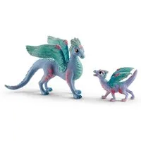 Schleich® Spielfigur BAYALA®, Blütendrache und Kind (70592), (Set)