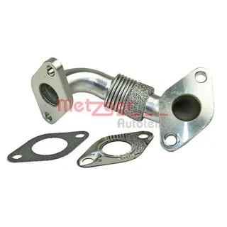 Metzger Rohrleitung f?r AGR-Ventil + Dichtungen Seat Cordoba Ibiza Skoda Fabia Roomster VW Polo 1,