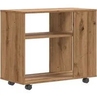 vidaXL Beistelltisch Beistelltisch Artisan-Eiche 70x35x60,5 cm Holzwerkstoff (1-St)