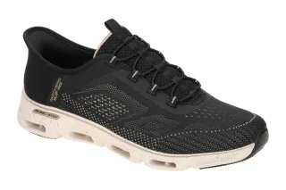 Skechers 104610 BKGD Glide Step Gratify Pace - Damenschuhe Slip-Ins Schwarz/Gold