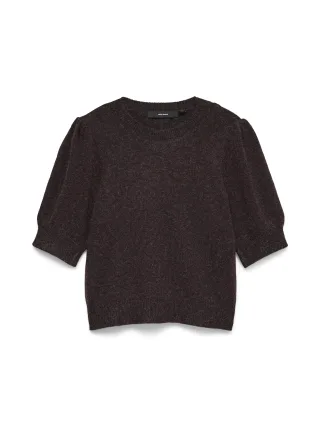 VERO MODA - VMDOFFY 2/4 O-NECK PULLOVER GA NOOS Windsor Wine - Gr. - L