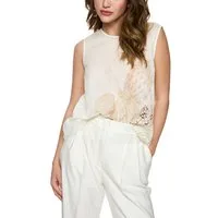 Marc Cain Shirttop Blazing Sun Premium Damenmode mit Muschelprint