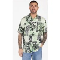 Key Largo Kurzarmhemd MSH KLTAHITI 1/2 allover printed (1-tlg)