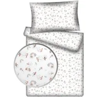 KiGATEX Kinderbettwäsche KiGATEX Set 2-teilig, 100x135 + 40x60 cm, für Mädchen + Jungen, 100% Baumwolle, weich & atmungsaktiv, waschbar bei 60°C