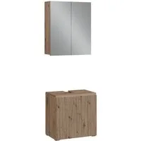 Vicco Badmöbel-Set Takumi, Artisan, 2 Teile, (2-St., 2er Set)