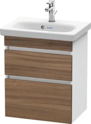 Duravit DuraStyle Waschtischunterbau wandhängend Nussbaum & Weiß Matt 500x368x610 mm - DS640307918 DS640307918