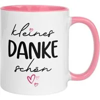 Momentals Tasse Danke – „Kleines Dankeschön“ – Dankeschön Geschenk Kollegin Lehrerin, Gratis Versand · Links-&Rechtshänder · Spülmaschinenfest