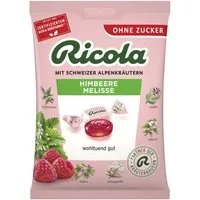 RICOLA Süßigkeit, Ricola Himbeere Melisse ohne Zucker wohltuend gut Packung 75g