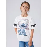 Name It T-Shirt NKFDYMI STITCH SS NREG TOP BOX NOOS WDI mit wunderschönem Glitzerdruck