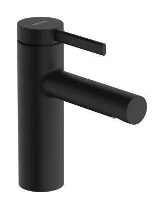 Hansgrohe Waschtischarmatur 100 Zesis S CoolStart m.Zugstangen-Ablaufgarnitur mattschwarz, 74720670 74720670