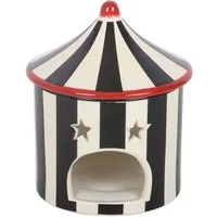 Something Different Duftlampe Black Striped Circus Tent Oil Burner Keramik Duftlampe Gothic vintage