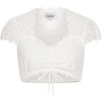 Nübler Dirndlbluse Dirndlbluse Kurzarm Lisa in Creme von Nübler