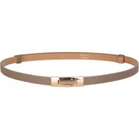 MIRROSI Ledergürtel Damen Gürtel Echtleder, Made in Italy, 18mm breit (Passt fast zu jeder Hosenschlaufe) Einheitsgröße (Geeignet für einen Hüftumfang von ca. 55 bis 100 cm)