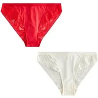 Next Slip 2er-Pack Rioslips aus Mikrofaser und Spitze (2-St)