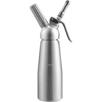 Clanmacy Sahnesyphon Profi Sahnespender Sahnesyphon Schlagsahnebereiter 3 Edelstahl 500ML, (Aluminium, 3 Edelstahl Tüllen und 1 Reinigungbürste, 1-tlg) für die Zubereitung von Schlagsahne Mousse