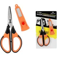 MIKADO Total Fishing Anglerzange Angelschere für geflochtene, Monofile Schnüre Klingenschutz Schärfer, 2-tlg., Ergonomisch geformt. Für Nylon- geflochtene und Monofile Schnüre