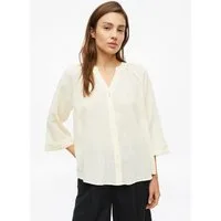 s.Oliver Kurzarmbluse Bluse Semitransparente Bluse mit Struktur