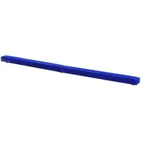 HOMCOM Balancetrainer Balance Beam Klappbarer Turnbalken Balancierbalken bis 120 kg Blau, 210L x 10B x 6.5H cm