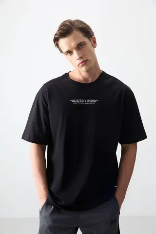 Übergrößen Baumwoll-Logo-T-Shirt
