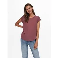 ONLY Kurzarmbluse ONLVIC – feminines Blusenshirt in lockerer Form Materialmix, regular fit
