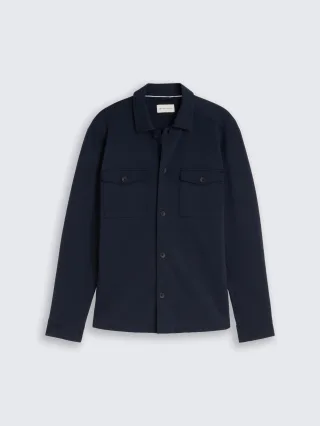 Tom Tailor - Sweat–Overshirt mit Taschen sky captain blue - Gr. - L