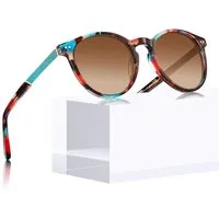 LuxusKollektion Retrosonnenbrille Sonnenbrille Damen Vintage Rahmen farbig Linsen farbverlauf Braun