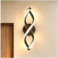 BlingBin LED Wandleuchte LED Wandlampe 21W, Warmweiß 3000K Wandleuchte Innen 2100lm, Innenbeleuchtung, LED fest integriert, Warmweiß, Kreative Kurvendesign,für Wohnzimmer, Schlafzimmer, Flur und Treppen