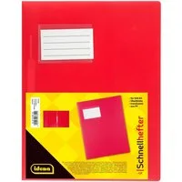 Idena Hefter Idena 307852 - Schnellhefter für DIN A4, mit Überbreite, aus Polypropy
