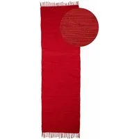 carpetfine Teppich Kelim Chindi uni, auch als Läufer, rechteckig, Höhe: 5 mm, Wendeteppich, reine Baumwolle, handgewebt, Uni-Farben, mit Fransen
