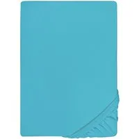 Biberna Spannbettlaken THEA Baumwoll-Jersey mit Elasthan, 160 g/m², Jersey-Elasthan, Gummizug: rundum, (1 Stück), Bettlaken für Matratzen bis 25 cm Höhe, pflegeleicht, bügelfrei