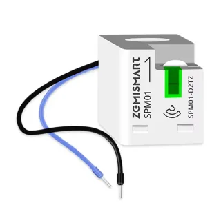 Zemismart Zigbee3.0 Single Phase Smart Energy Meter Real-Time Power Monitor Sensor 63A Works with Zigbee2MQTT Zigbee3.0