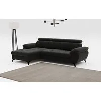COTTA Ecksofa Hudson L-Form, B: 261 cm, mit Kopfteilverstellung, optional Bettfunktion & Bettkasten