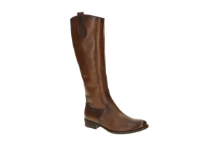 Gabor Damenstiefel 71.649.24 Braun Sattel Echtleder Schaftstiefel