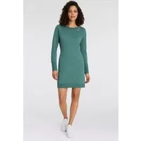 Ragwear Sweatkleid MENITA O mit veganer 3 Knopf-Applikation