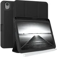 EAZY CASE Tablet-Hülle Penholder Smartcase für Apple iPad Mini 7 (2024) - A17 Pro 8,3 Zoll, Hülle Schutzhülle mit Sleep Wake Up Funktion Etui zum Klappen Schwarz