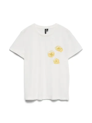 VERO MODA - Vero Moda 10343550-VMVANJA_FR 175598003/Snow_White/3_FLOWERS Snow_White/3_FLOWERS - Gr. - L