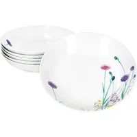 MamboCat Suppenteller 6er Set Marie Suppenteller 400ml Porzellan 6 Personen tiefe Teller
