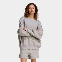 adidas Originals Sweatshirt ESSENTIALS CREW LONG FLEECE OS mit Rundhalsausschnitt, ohne Verschluss, in normaler Schnittform