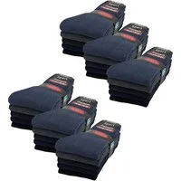 sockenkauf24 Tennissocken 10, 20, 30 Paar Sportsocken Arbeitssocken Herren & Damen (Gemischt, 30-Paar, 47-50) Socken Baumwolle 10100