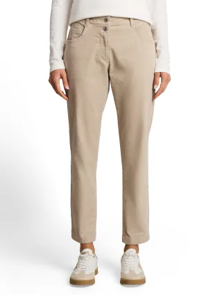 Tom Tailor - Tapered Relaxed Cordhose Gravel Beige - Gr. - 28