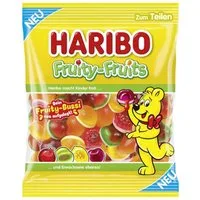 HARIBO Süßigkeit, Haribo Fruity Fruits mit süß-sauren Fruchtkombinationen Beutel 160g
