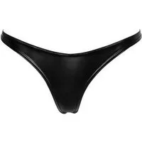Noir Handmade String String in schwarz - S