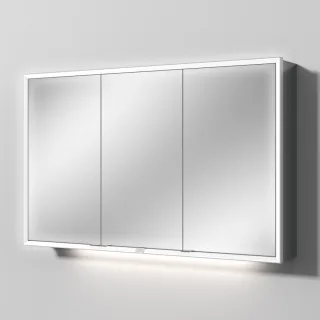 Sanipa Reflection Spiegelschrank MILO 120 mit LED-Beleuchtung, Anthrazit-Glanz, AU03679 AU03679