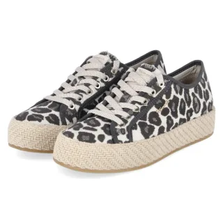 Tamaris Leinen-Sneaker - Gr. 36 - Braun - Textil & Synthetik